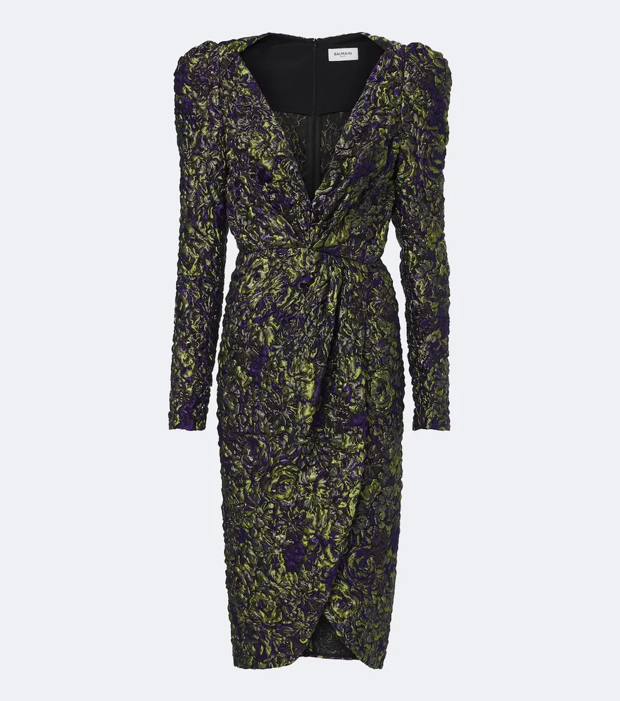 Jacquard midi dress