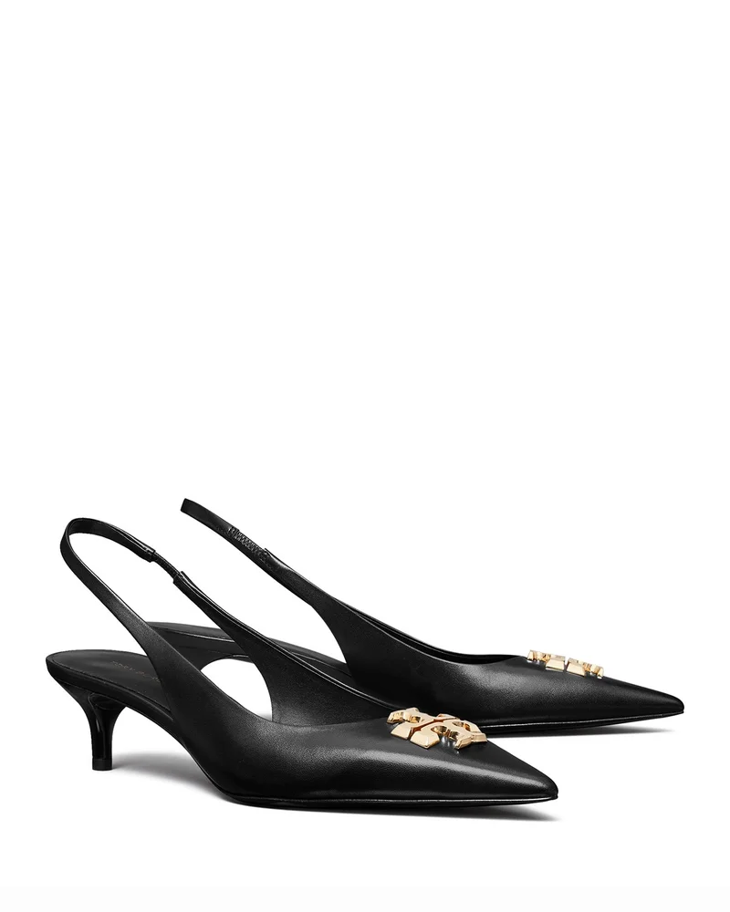 Eleanor 45 Slingback Pumps in Perfect Black
