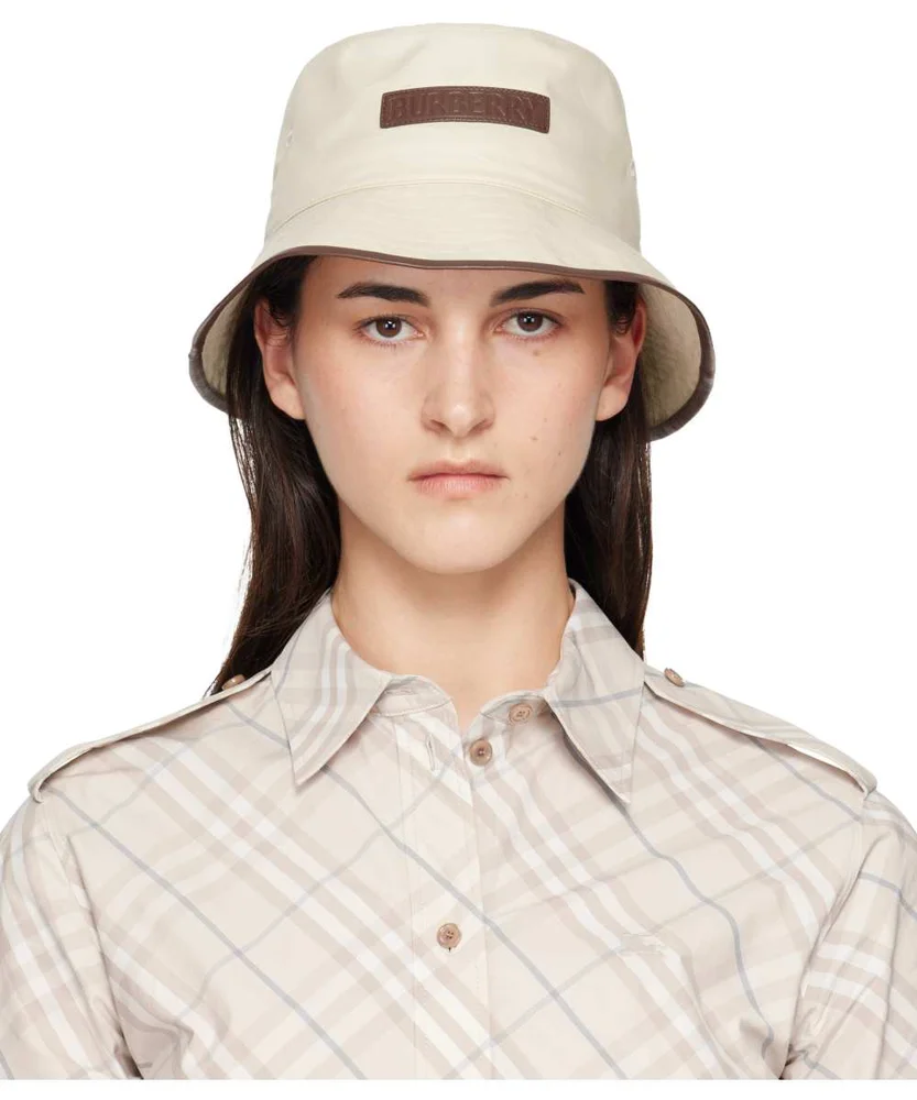 Off-white Logo Gabardine Bucket Hat