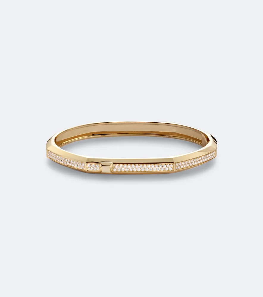 Moderniste 18kt gold bracelet with diamonds