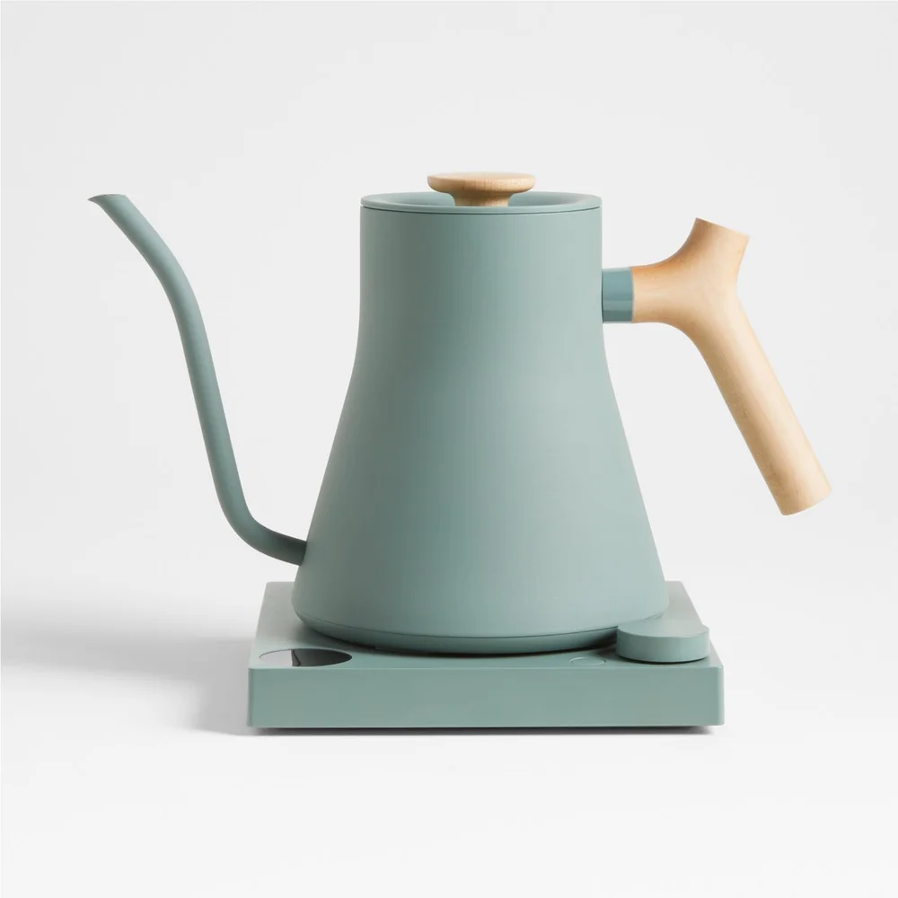 Stagg EKG Pro Electric Kettle Smoke Green with Maple Accents