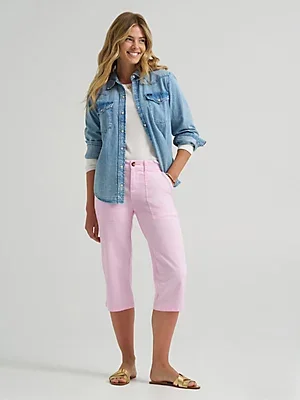 Women's Ultra Lux Comfort with Flex-to-Go Relaxed Fit Utility Skimmer in Katy Pink