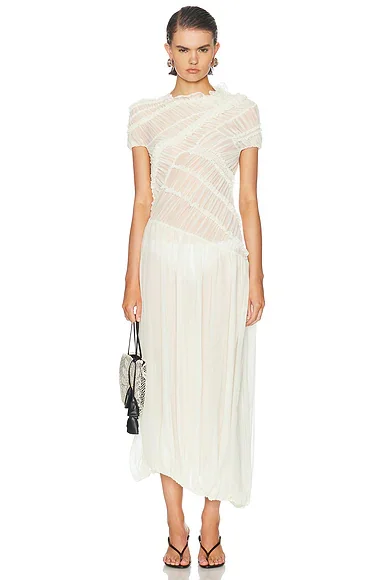 Sheer Asymmetrical Dress