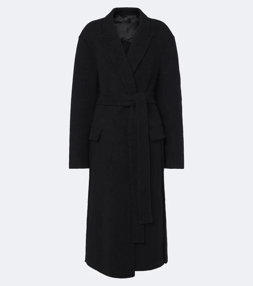 Cashmere wrap coat