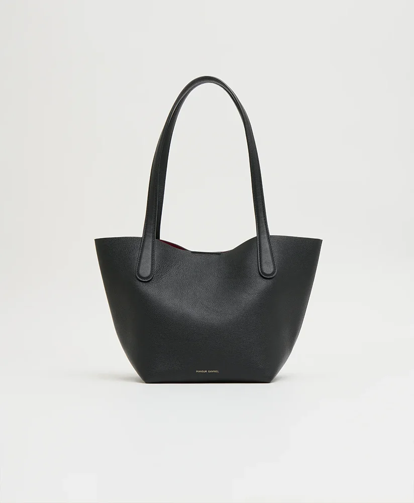 Small Everyday Soft Tote, Black/Flamma