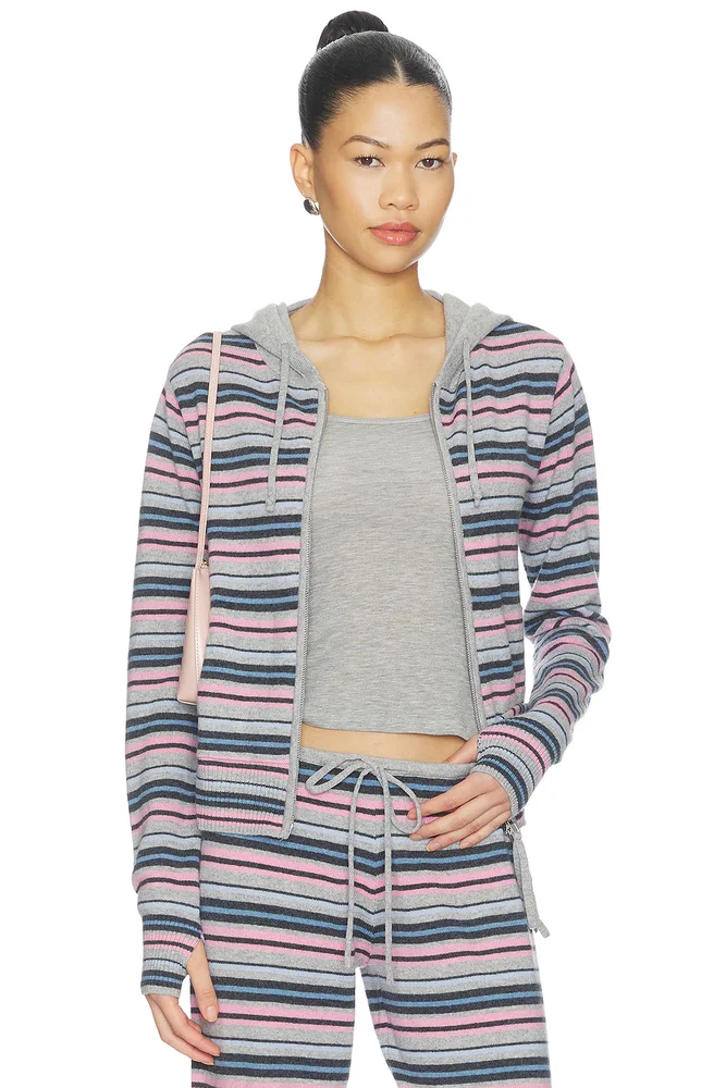 Topanga Cashmere Zip Up Hoodie