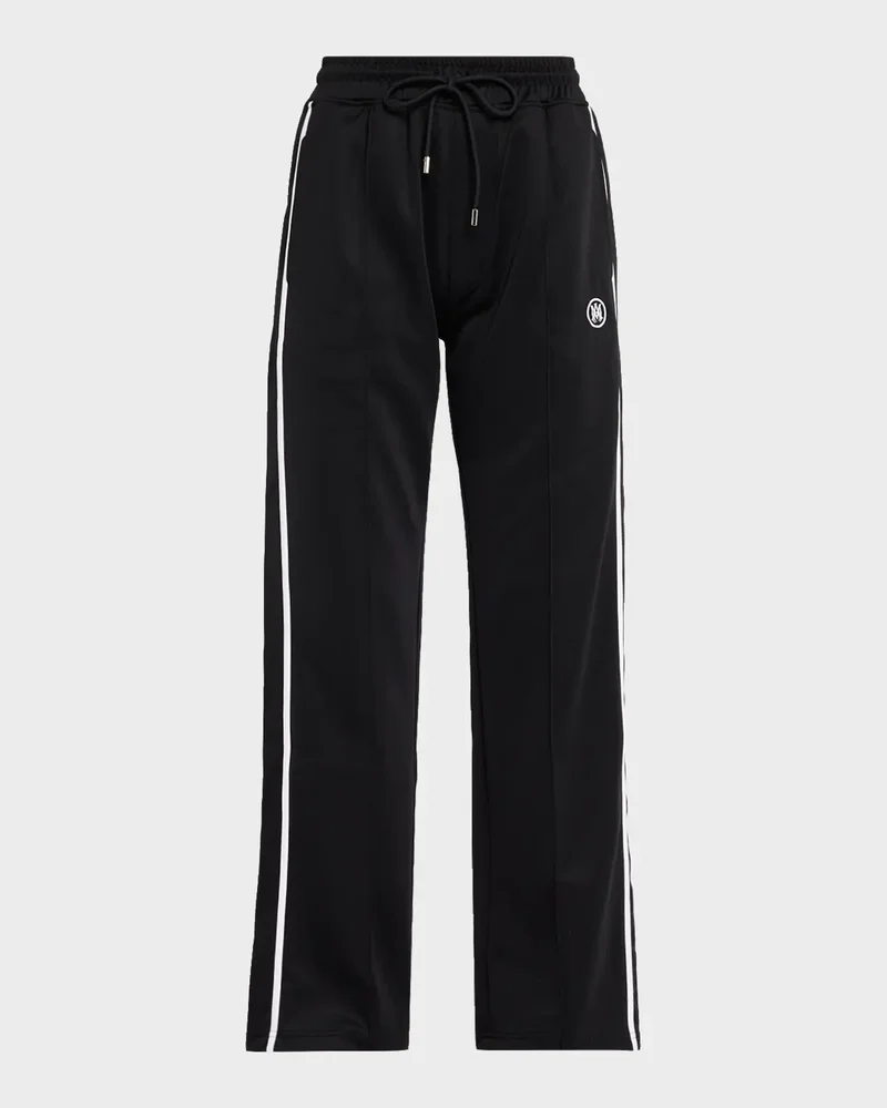 MA Side Stripe Straight-Leg Drawstring Track Pants