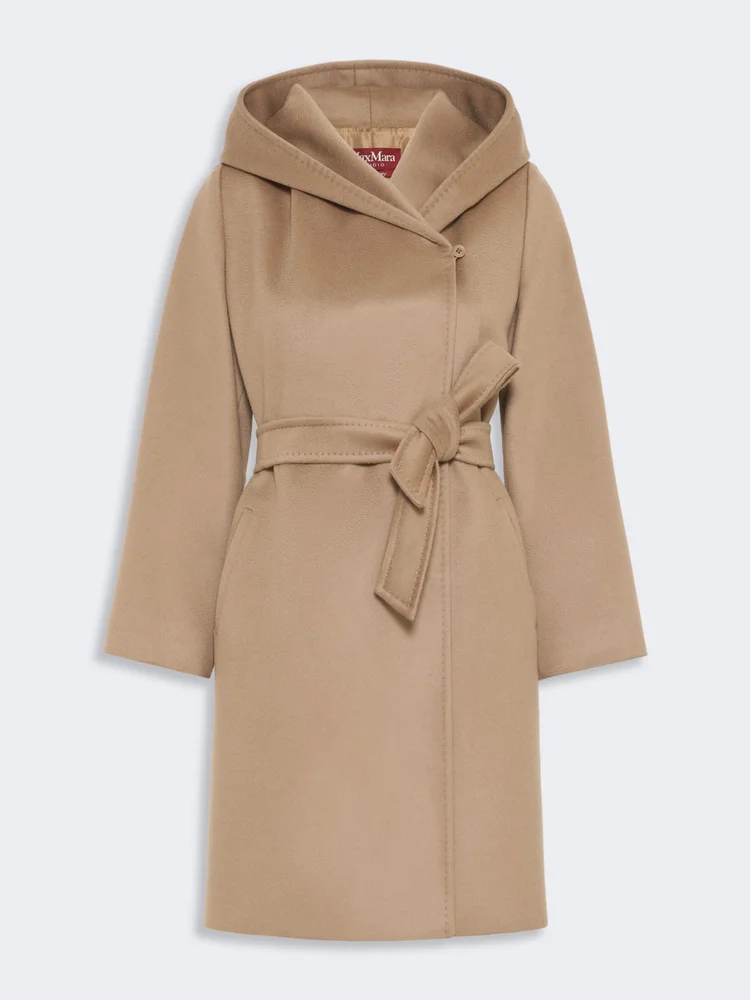 Max Mara Woman - Wool broadcloth robe coat - Camel