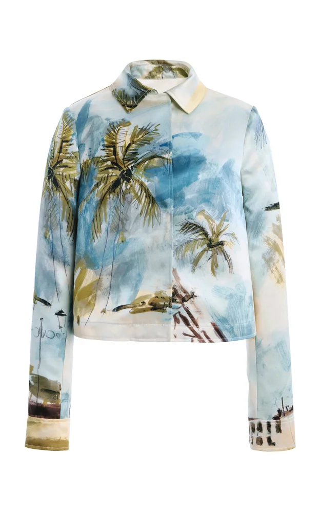 Printed Satin Jacket