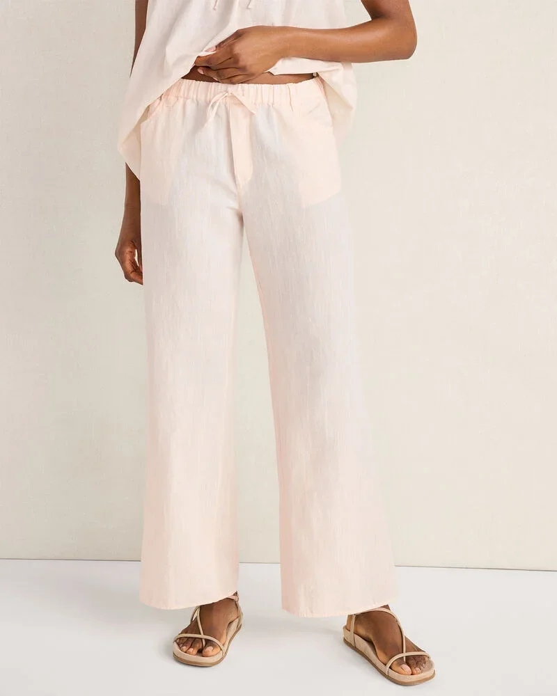 Organic Cotton Linen Drawstring Pants