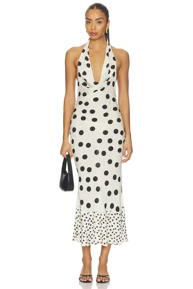Elma Cowl Neck Dress