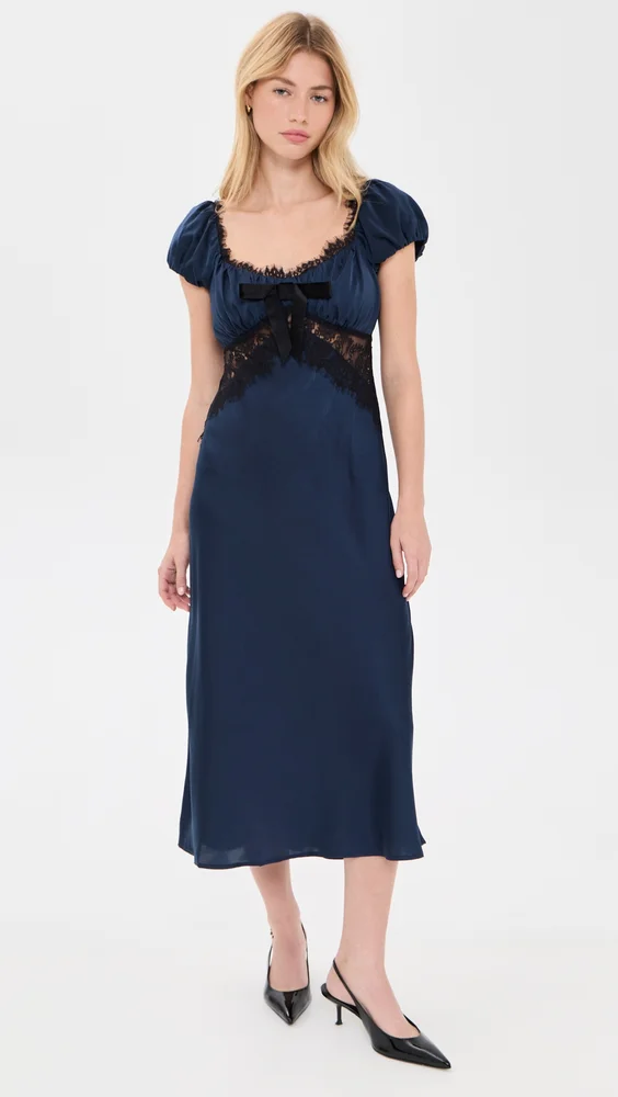 Mira Lace Trim Dress