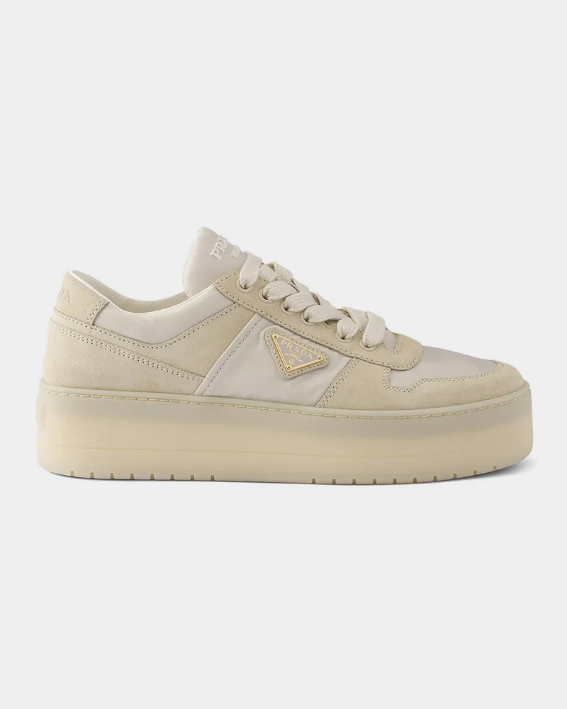 Downtown Bold Re-Nylon & Suede Flatform Sneakers