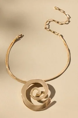 Aura Swirl Pendant Necklace