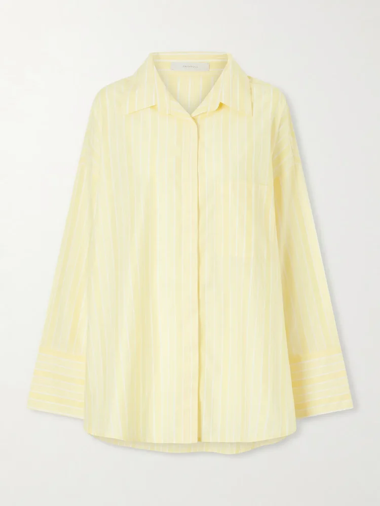 Clemente striped cotton shirt