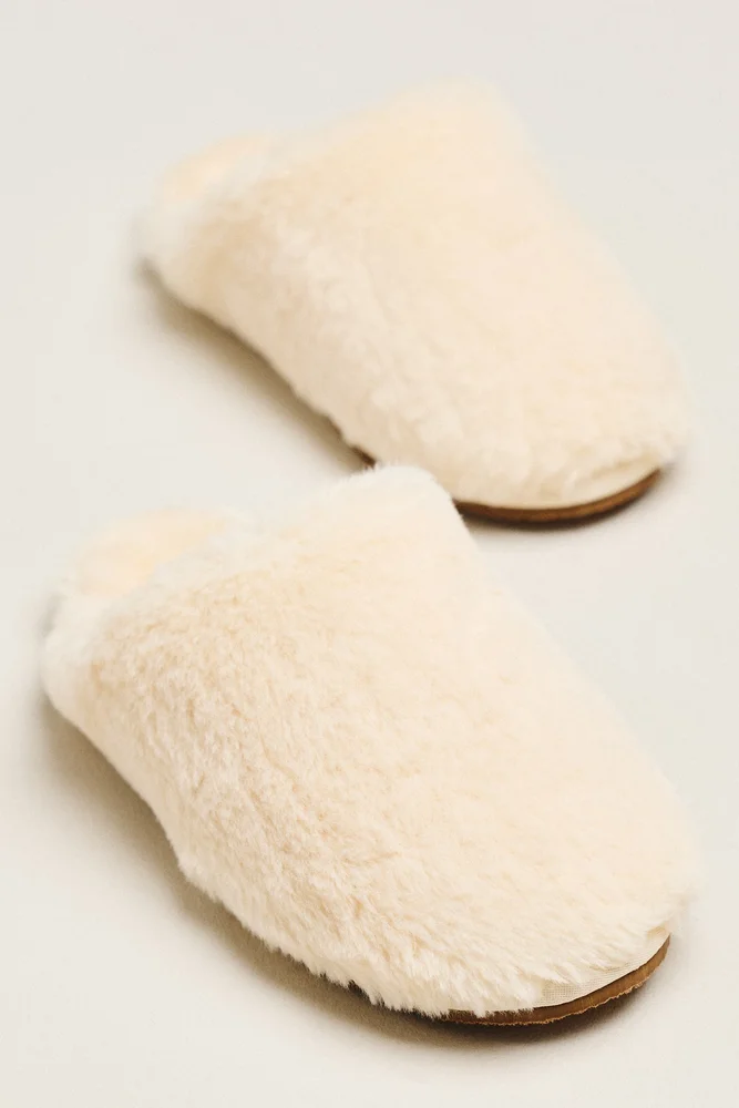 Faux Fur Slippers
