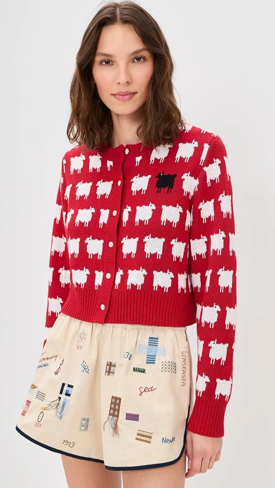 Cropped Sheep Cardigan