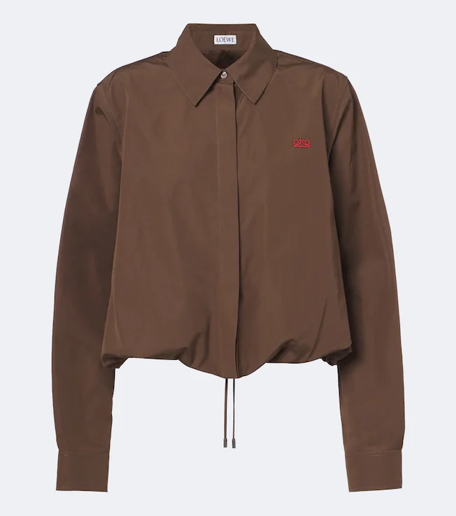 Double L cotton poplin shirt