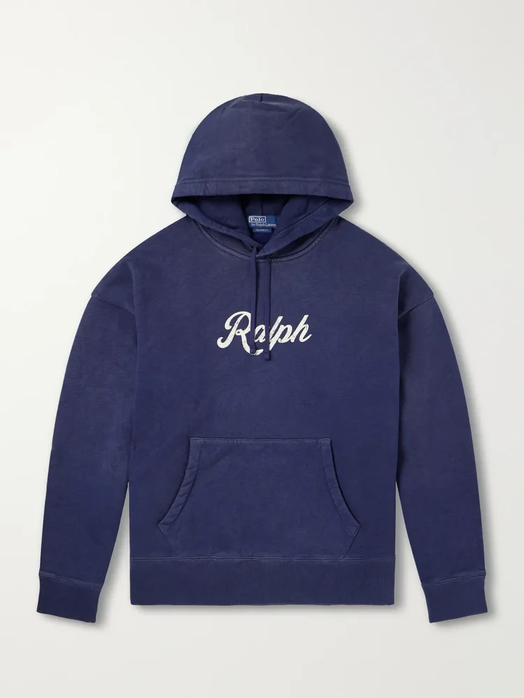Logo-Print Cotton-Jersey Hoodie