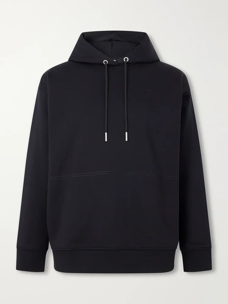 Club Collective Logo-Embroidered Organic Cotton-Blend Hoodie