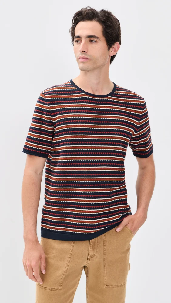 Bari Striped Knit Tee