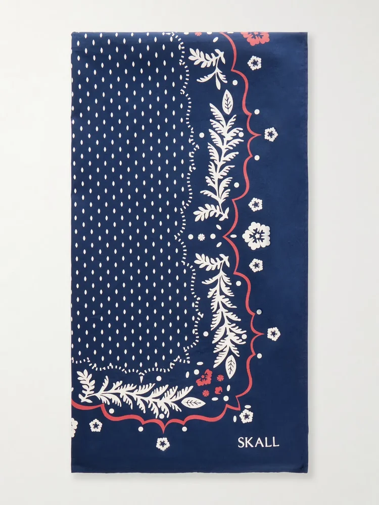 Juniper printed organic cotton scarf