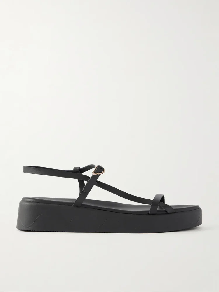 Politia leather platform sandals