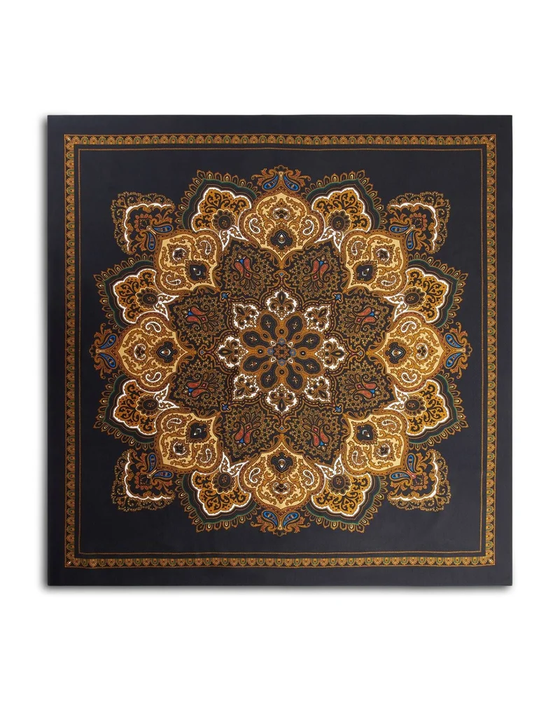 Bandana Print Silk Scarf