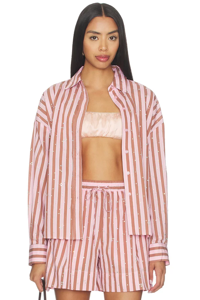 Jelief Rhinestone Shirt