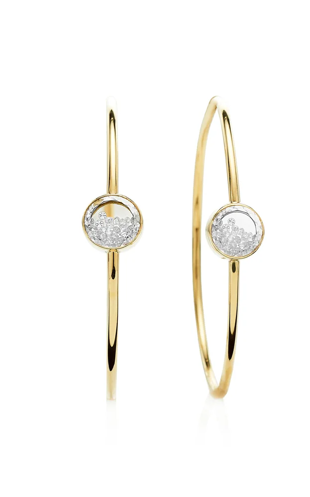 18k Yellow Gold Aro 50 Hoop Earrings