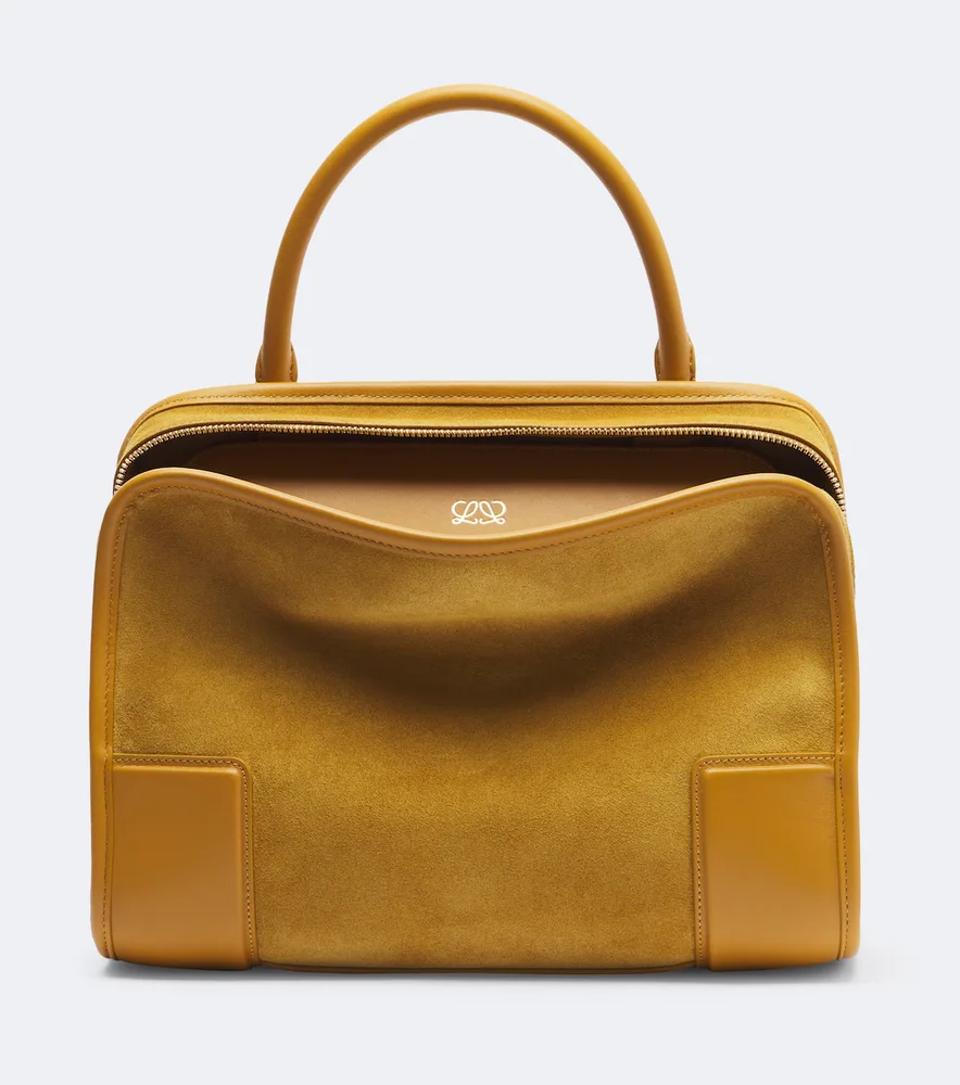 Amazona 180 Medium suede top-handle bag