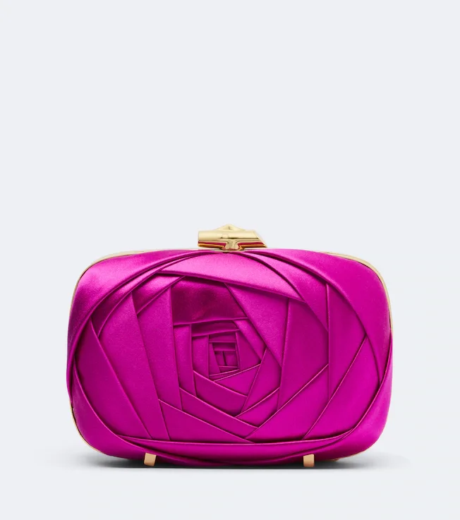 Rose Vivier satin clutch
