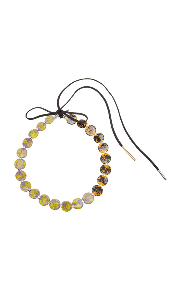 Patterned Glass Necklace