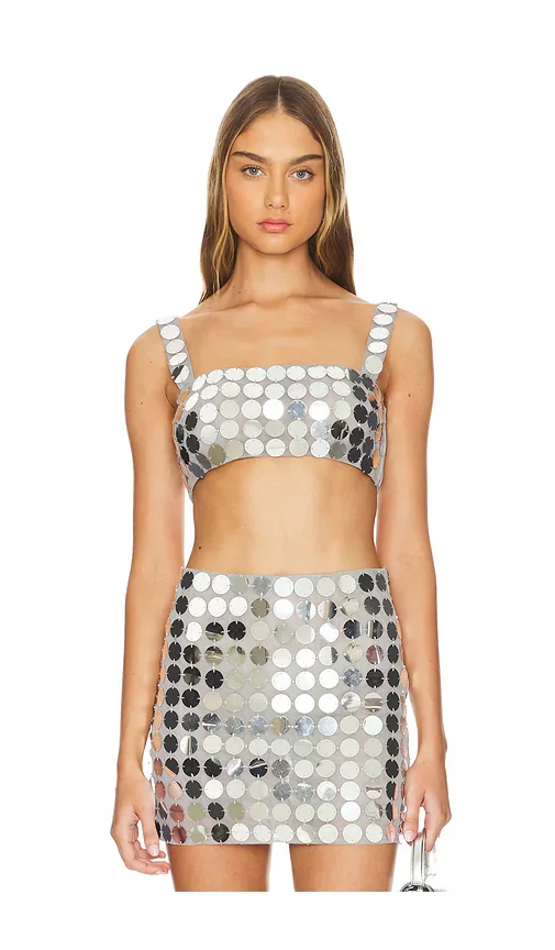 Gilles Sequin Crop Top