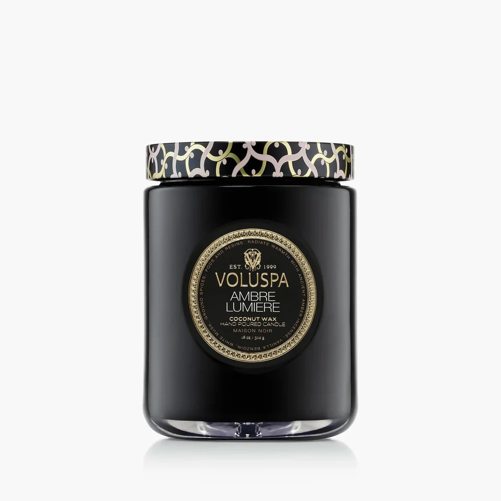 Ambre Lumiere Large Jar Candle
