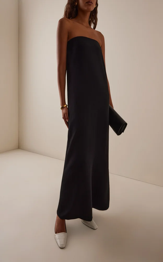 Strapless Column Maxi Dress