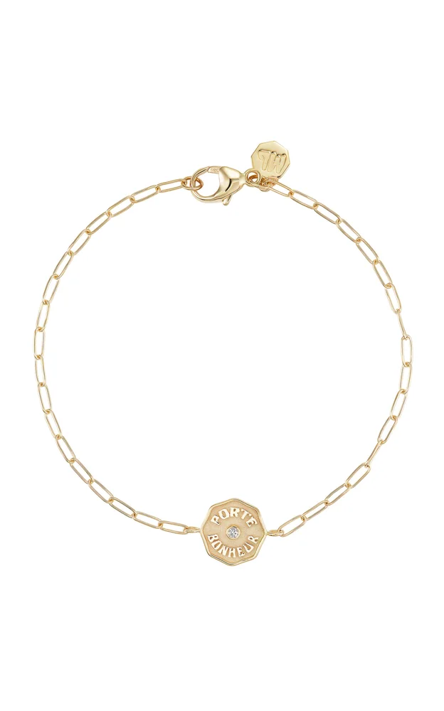 Wee Porte Bonheur 14K Yellow Gold Diamond Bracelet