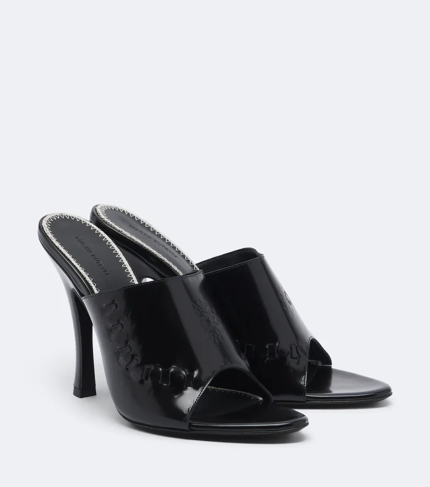 Leather mules