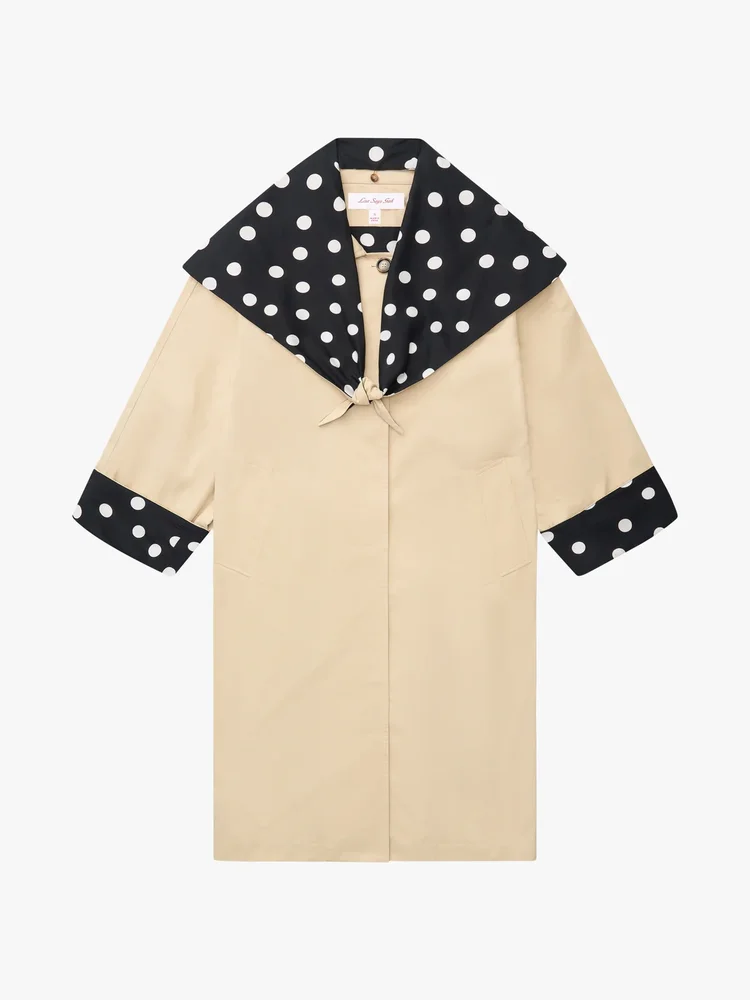 Olson Trench - Black/White Dot