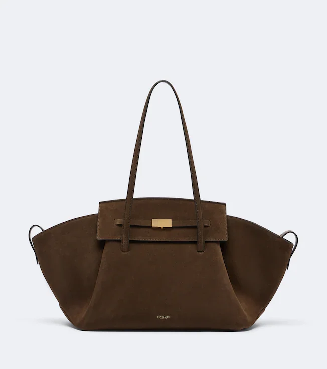 Brooklyn Large suede shoulder bag
