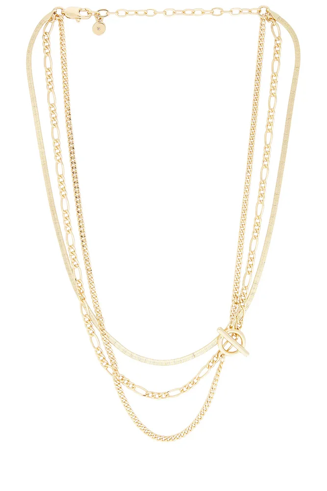 Gilded Layered Link Necklace