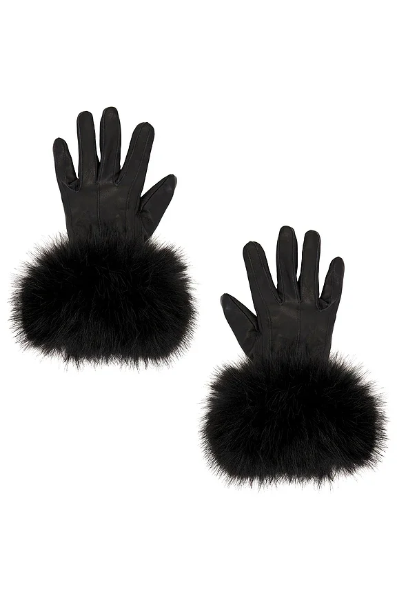 The Leather Faux Fur Glove