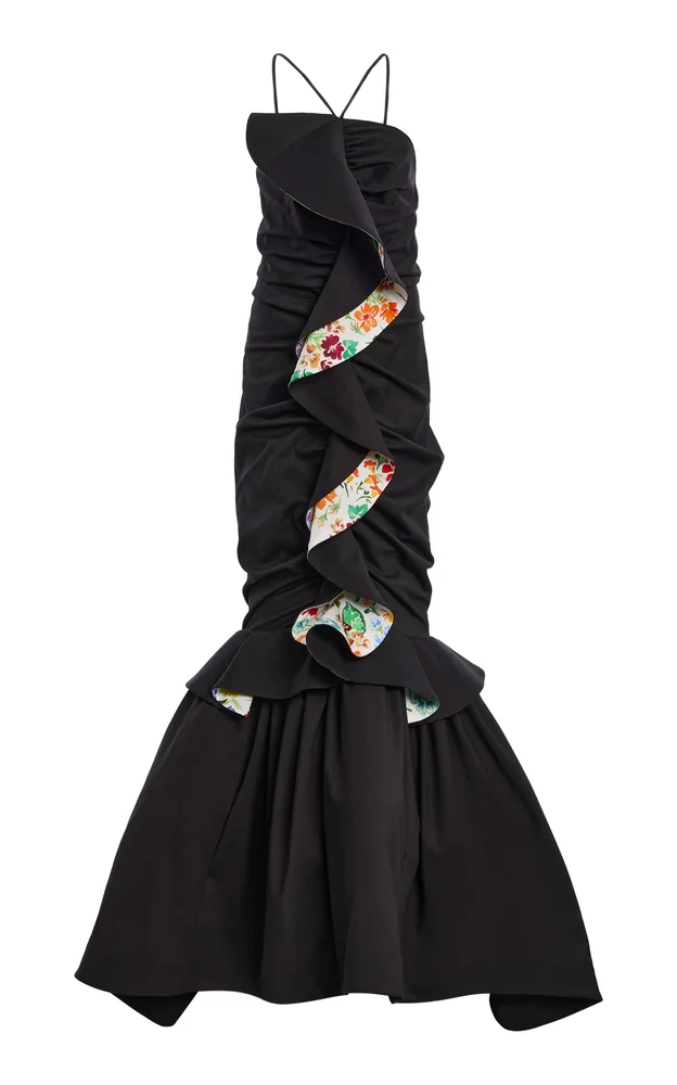 Ondulée Cotton-Blend Gown