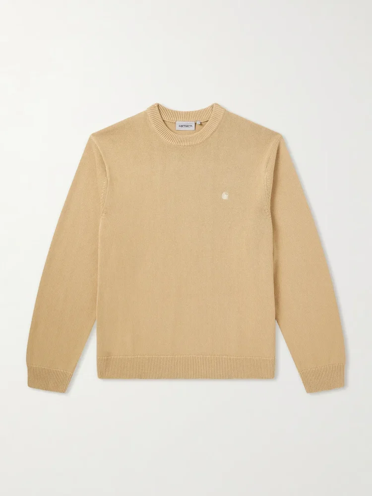 Kori Logo-Embroidered Cotton Sweater
