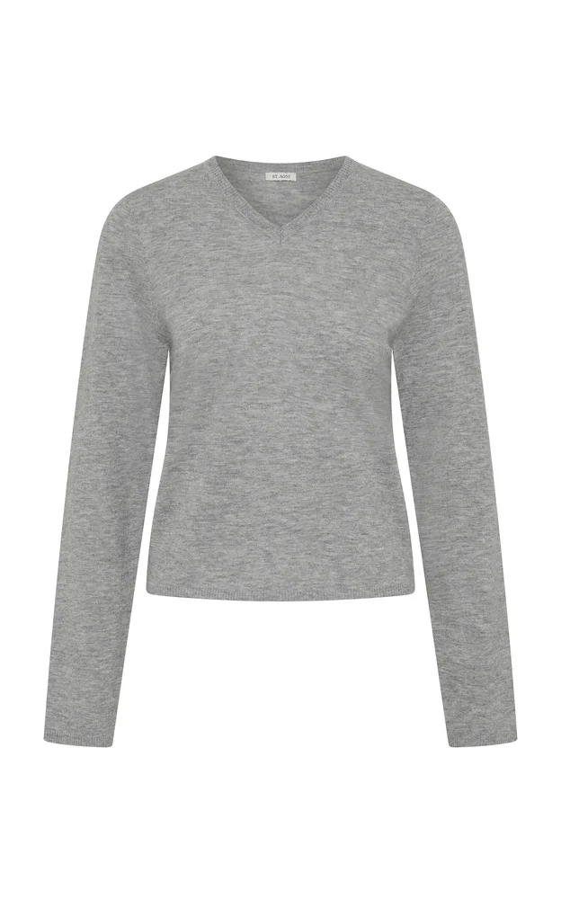 Fine Merino Wool V-Neck Sweater