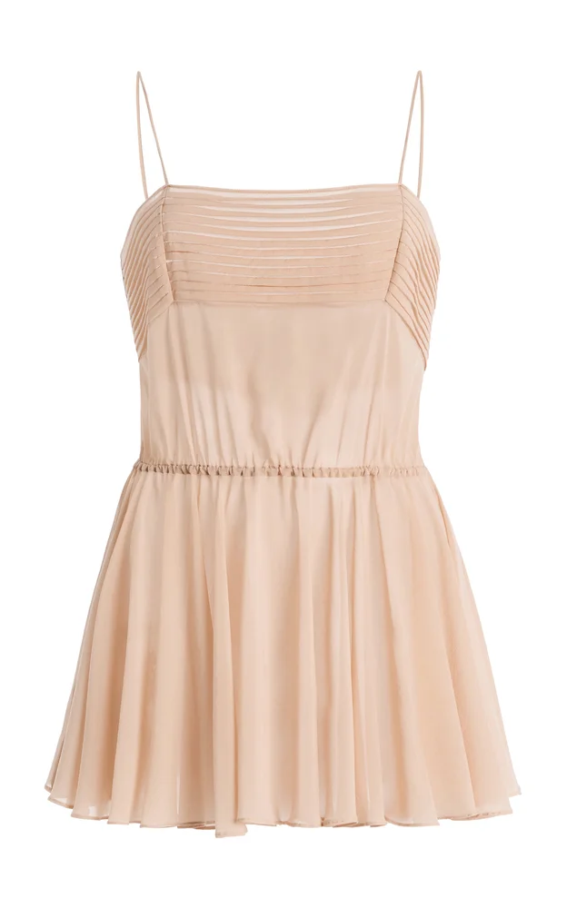 Ceres Silk Georgette Peplum Top