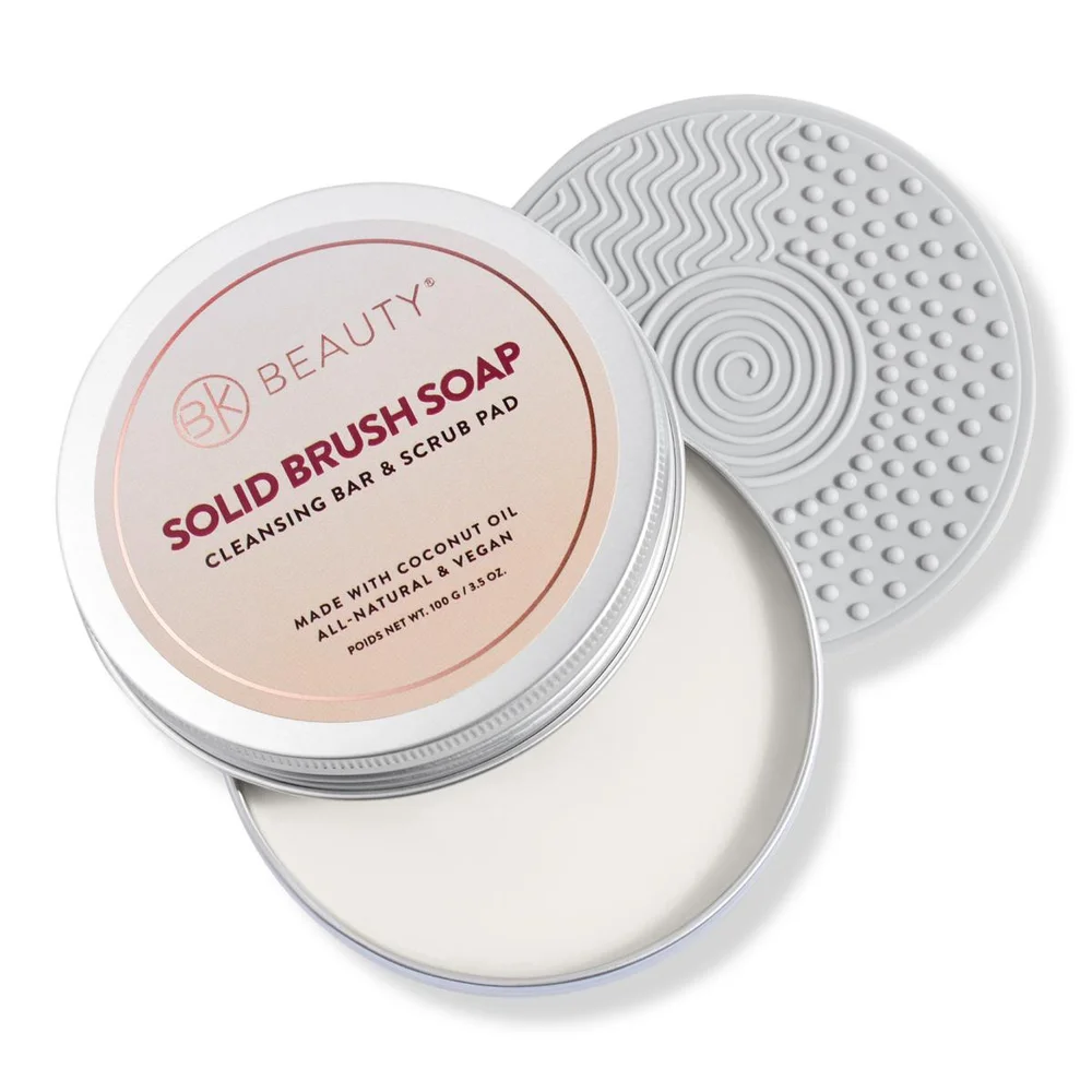 Solid Brush Soap with Cleaning Pad