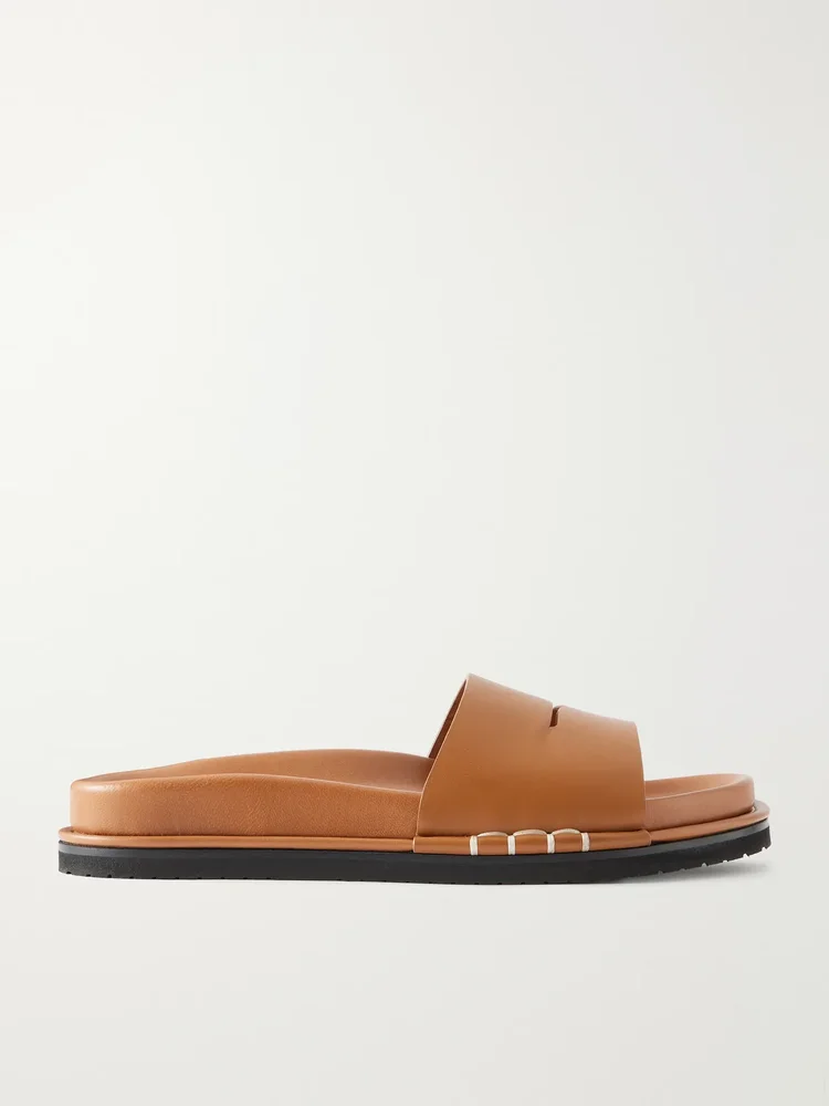 fussbett leather slides
