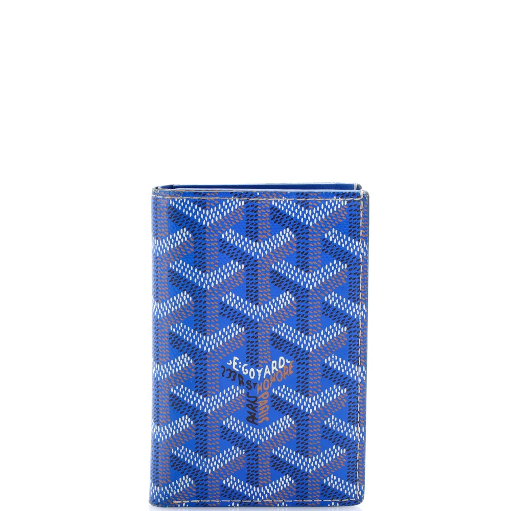 Pre-Owned Saint Pierre Card Case Coated Canvas, Blue