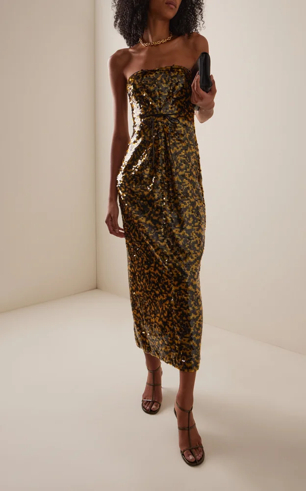 Cece Sequined Midi Dress
